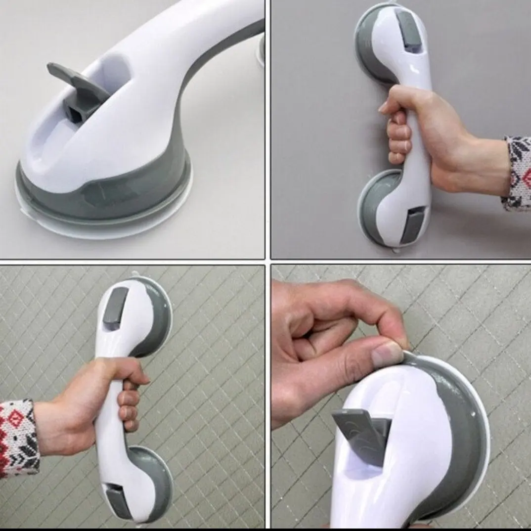 handle pegangan kop kamar mandi 2 kali suction plate kaca keramik