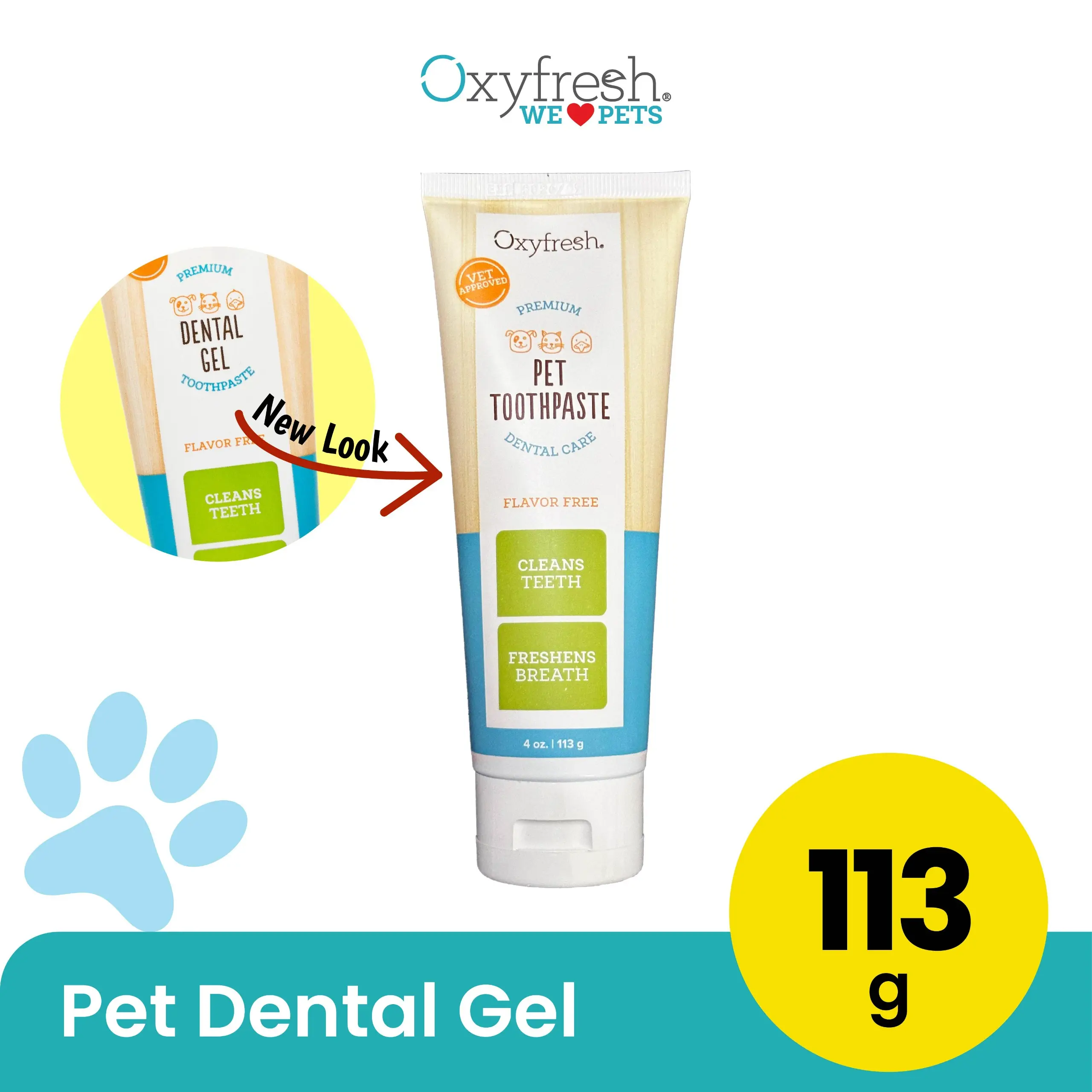 Oxyfresh Pet Dental Gel 113g - Gel Antiseptik Gigi Mulut Hewan