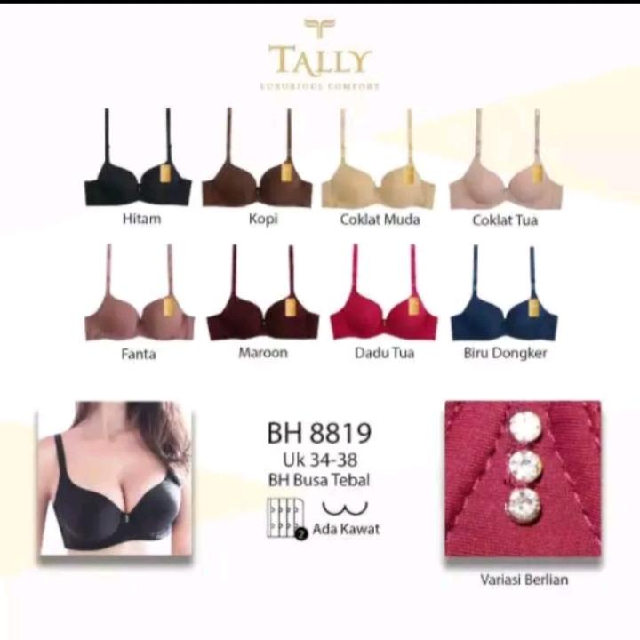Product Introduction of TALLY Bra PUSH-Up 8819 Busa Tebal Berkawat CUP B 0