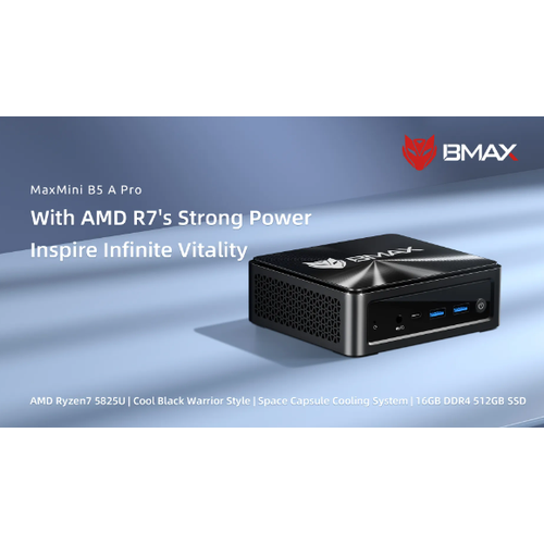Jual MiniPC Gaming BMAX B5A Pro AMD Ryzen7 5825U 16/512GB SSD NVMe