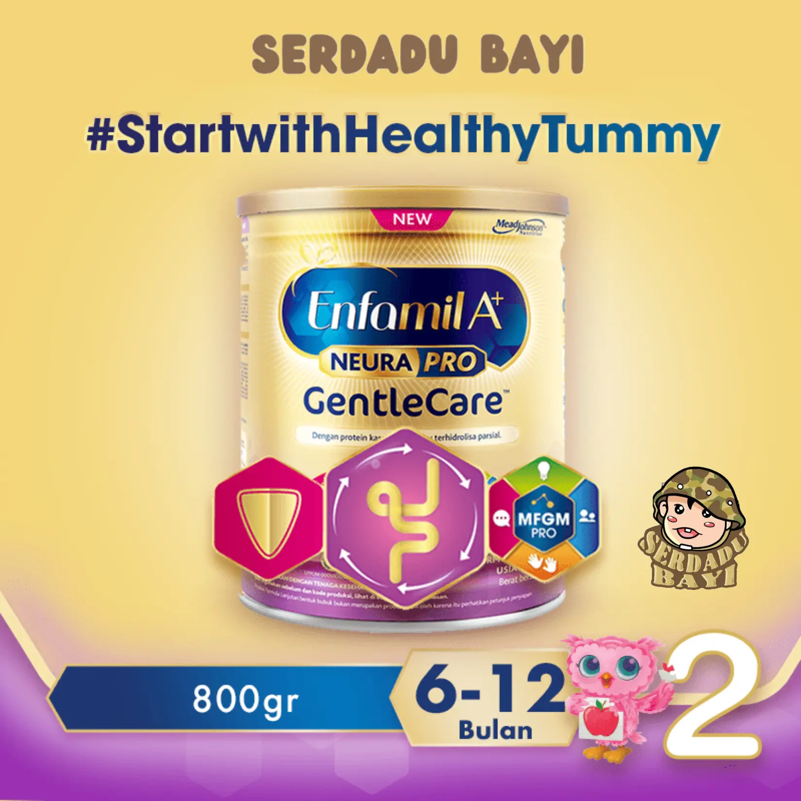 Enfamil A+2 Gentle Care Stage 2 800 gram