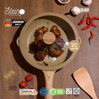 Gambar STEIN Cookware Diamond 2 Fry Pan Panci Penggorengan Anti Lengket 20cm + Tutup - Black dari Steincookware Official Store Kota Administrasi Jakarta Utara 4 Tokopedia
