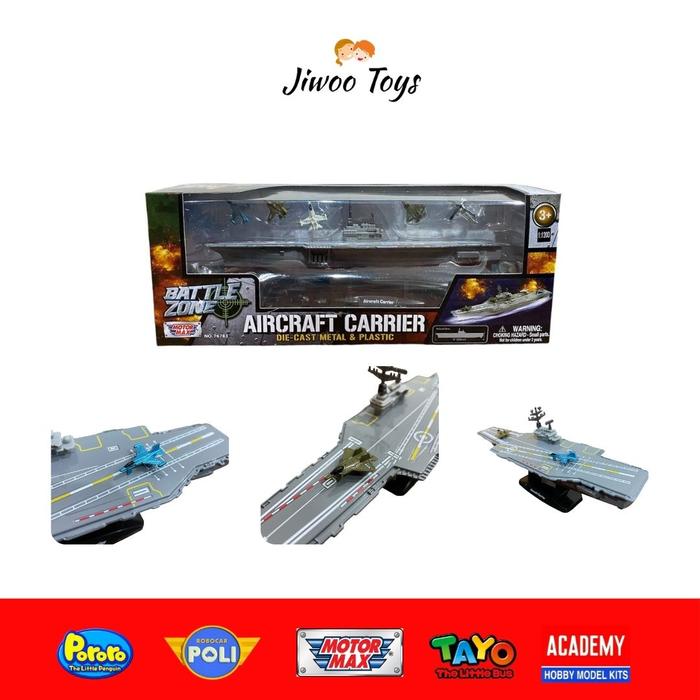 Gambar Motormax 1:1200 Die Cast Aircraft Carrier MM-76783/Mainan Kapal Perang dari Jiwoo Toys Kota Tangerang Tokopedia