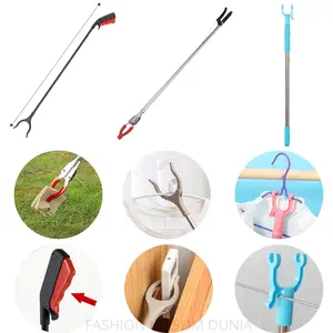 Grab Stick Silver Stainless / Alat Penjepit Sampah & Penangkap Ular