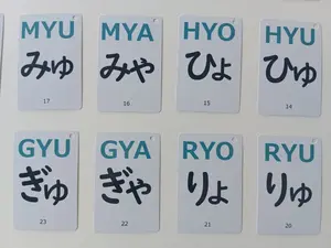Flashcard Bahasa Jepang Huruf Hiragana Youon