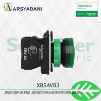 Gambar SCHNEIDER - XB5AVB3 - green complete pl - Ø22 plain lens with integral LED 24V Cable dari arsyadani.id Kota Administrasi Jakarta Pusat 1 Tokopedia