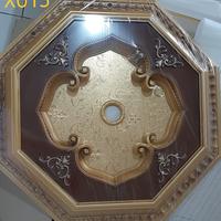 Gambar Kembang lampu Pvc Ornamen plafon Centerpiece unik mewah tatakan lampu dari Plafon Gypsum PVC Bekasi Kota Bekasi 3 Tokopedia