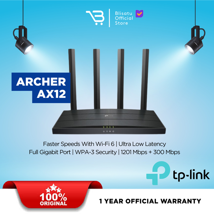 Gambar Tp-Link Archer Ax12 Ax1500 Wi-Fi 6 Router Tplink Archer dari Blisatu.id Kota Administrasi Jakarta Pusat Tokopedia
