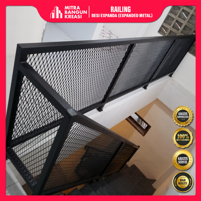 Jual Railing Tangga Balkon Bahan Kawat Ekspanda Industrial [MR004 ...