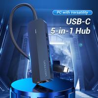 Gambar Vention HUB 5 In 1 USB Type C TO RJ45 LAN Micro USB Power Supply Fast Ethernet - TGO dari Vention By Andalan Kota Administrasi Jakarta Utara 2 Tokopedia