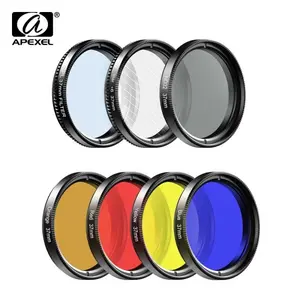 APEXEL Lensa Filter Kamera Handphone ND CPL 7 in 1 37mm Clip - 37UV7F