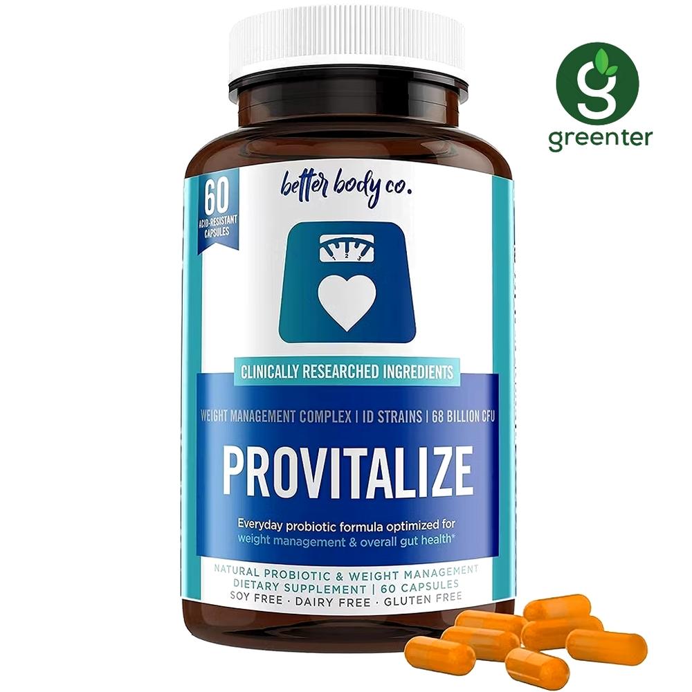 Better Body Co BB Company Provitalize | Probiotics for Women Digestive Health, Menopause, Joint Support | Seky Midsection Curves, Bloat | Turmeric Curcumin Moringa 60 Capsule ORIGINAL