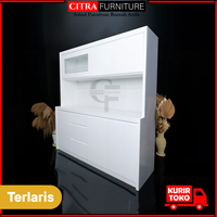 Gambar Lemari Dapur Piring 4 Pintu Hidrolik  Duco | Kabinet Rak Piring Minimalis | Kitchen set Duco dari Citra furniture Kota Administrasi Jakarta Pusat 3 Tokopedia