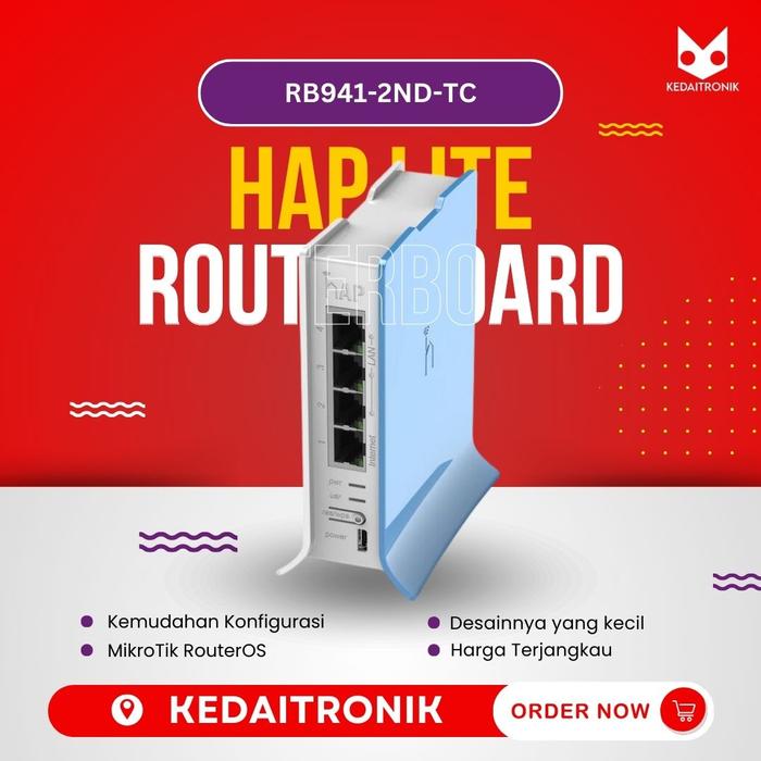 Jual Mikrotik RB941-2ND TC Router Board hAP Lite Wireless RB 941 AP ...
