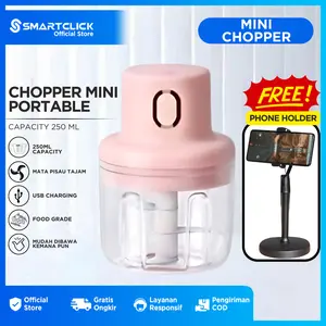 Chopper Mini Blender Portable Electric USB Charge 250ml With Free Phone Holder