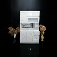 Gambar Lemari Dapur Piring 3 Pintu Hidrolik  HPL | Kabinet Rak Piring Minimalis | Kitchen set Duco dari Citra furniture Kota Administrasi Jakarta Pusat 4 Tokopedia