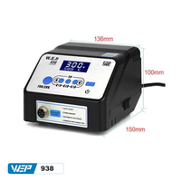 Gambar WEP Soldering Station 938 + Cooper 3 Channel 938 Hitam Silver Original dari House Sparepart Kab. Tangerang 5 Tokopedia