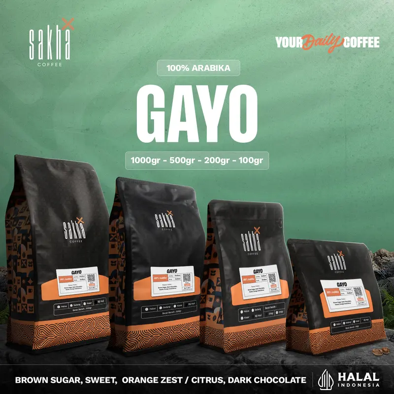 Kopi Arabika Gayo Aceh Sumatra Arabica Coffee Bean Espresso Biji Bubuk 0
