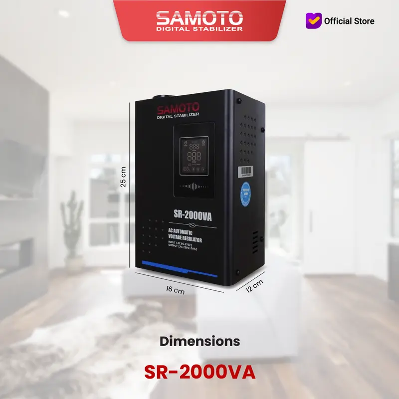 Stabilizer SAMOTO AVR Stabilizer Relay Type SR2KVA Relay Controlled Series 2000VA 1