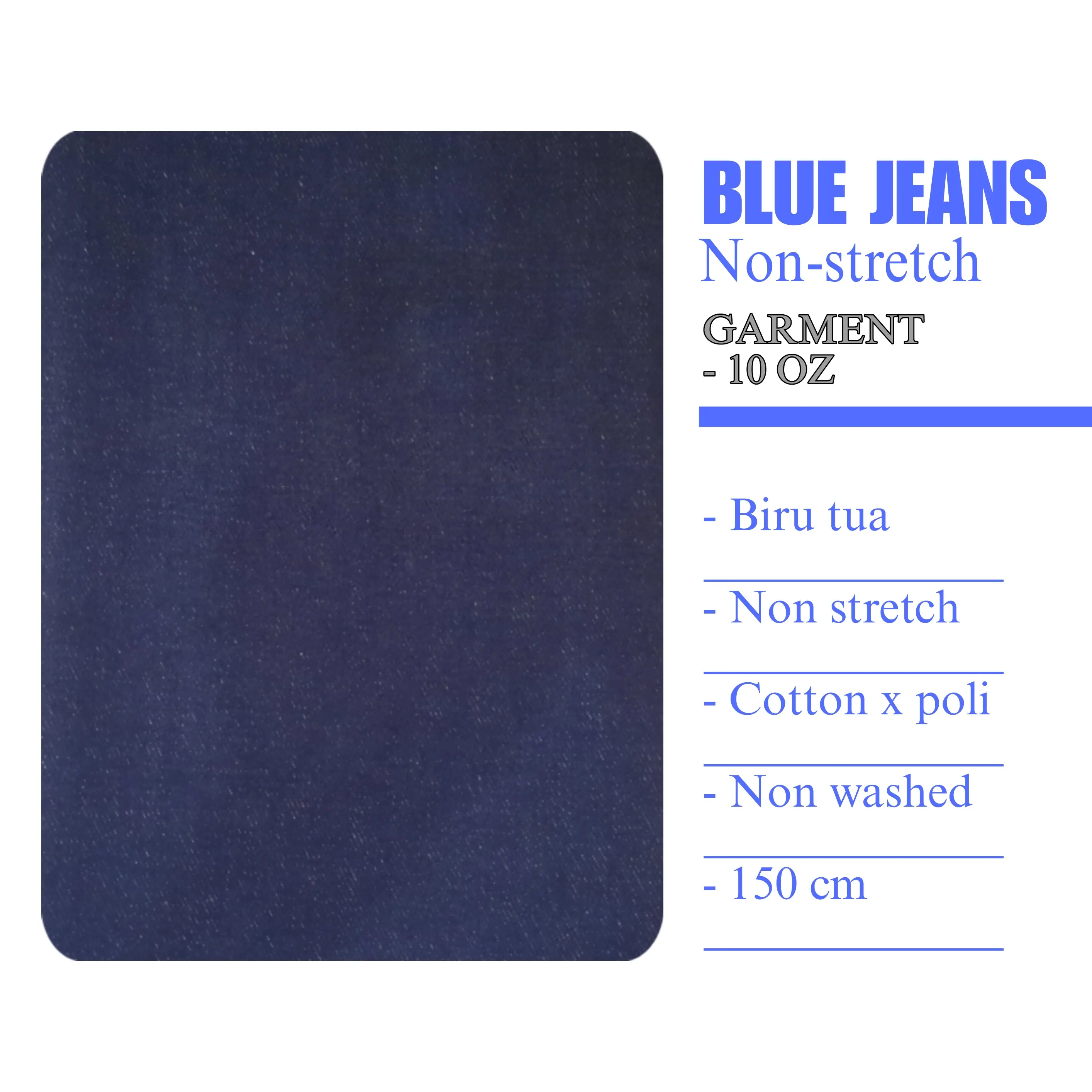 Jeans non wash non strech garment 10oz pabric( 50 cm x 150 cm)