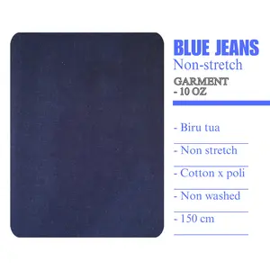 Jeans non wash non strech garment 10oz pabric( 50 cm x 150 cm)