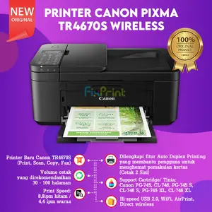 Printer Canon TR4570s TR4670s Print Copy Scan WiFi Fax ADF 745s 746s | E470 Canon Printer Multifunction Wireless