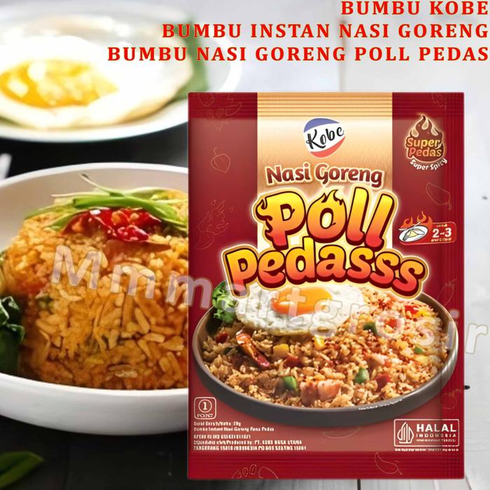 Gambar KOBE BUMBU NASI GORENG POLL PEDASSS 20g / 1 renceng / 12 pcs dari mmmartgrosir Kota Administrasi Jakarta Pusat Tokopedia
