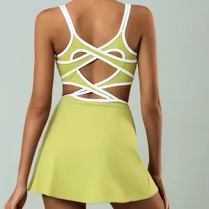 MIAMI POLO DRESS GOLF TENNIS BAJU OLAHRAGA WANITE PREMIUM