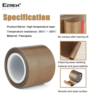 Gambar Ezren EZ-0415 50MMx10M 0.13 Teflon Tape Kain Kertas Isolasi Anti Panas Tahan Press Sealer Baking dari House Sparepart Kab. Tangerang 4 Tokopedia