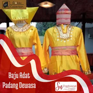 Baju Adat Sumatra Barat/Padang Dewasa Satuan ( Laki/Perempuan )