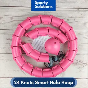 Smart Hoop Hula Hoop Ring Adjustable -24 Knots Massage Hula Hoop