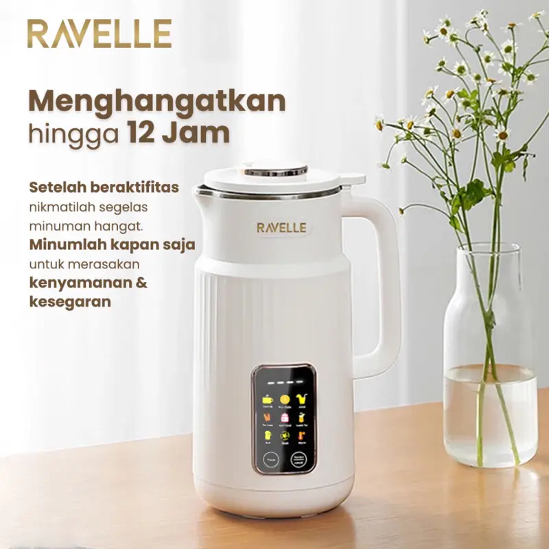 RAVELLE Digital Soymilk Maker Mesin Pembuat Susu Kacang 850ml