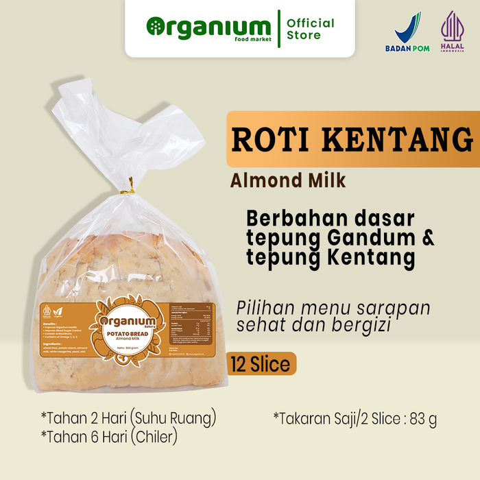 Gambar Organium Roti Tawar , Roti Kentang , Potato Bread - 500g3 dari Organium Kota Administrasi Jakarta Barat Tokopedia