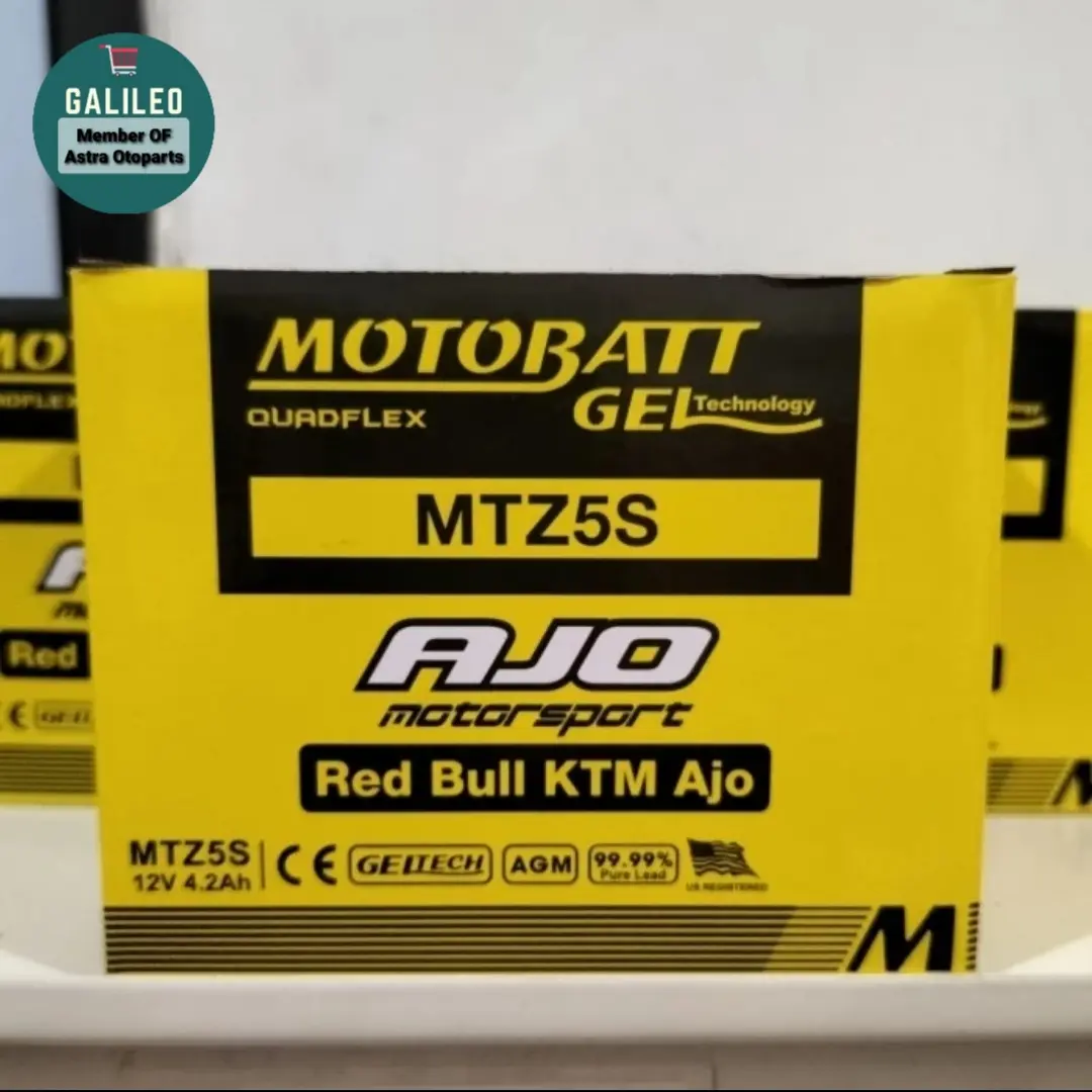 Aki kering MotoBatt motor Beat / Vario / Scoopy / Spacy / Karisma / Mio J / Mio GT / Fino / Xeon / Byson / Revo / Blade / CRF 150 / CS 1 / Genio / Supra 125 / Verza / Jupiter / Soul / R15 / Vixion / X ride / Nex / Spin / Shogun GTZ5S  Motorcycle Asli volt