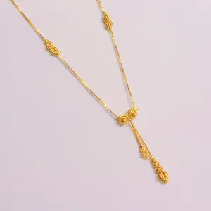 KLD99 Grosir Kalung Koye Dewasa Jurai Bola Ukir Gold Anti Karat Kalung Lapis Emas Elegan