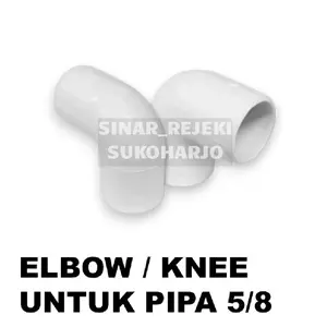 SAMBUNGAN PIPA LISTRIK KENI L 5/8 KENI L ELBOW 5/8 WARNA PUTIH