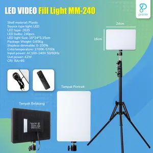 Lampu LED Live Streaming Video Fill Light / Makeup 11 Inch - MM-240 - MM240 Lamp Only