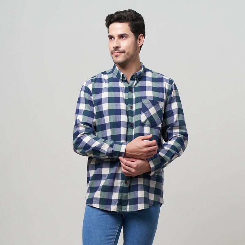 Peternation wool flanel basic panjang regular fit F1062 Pria Casual 1