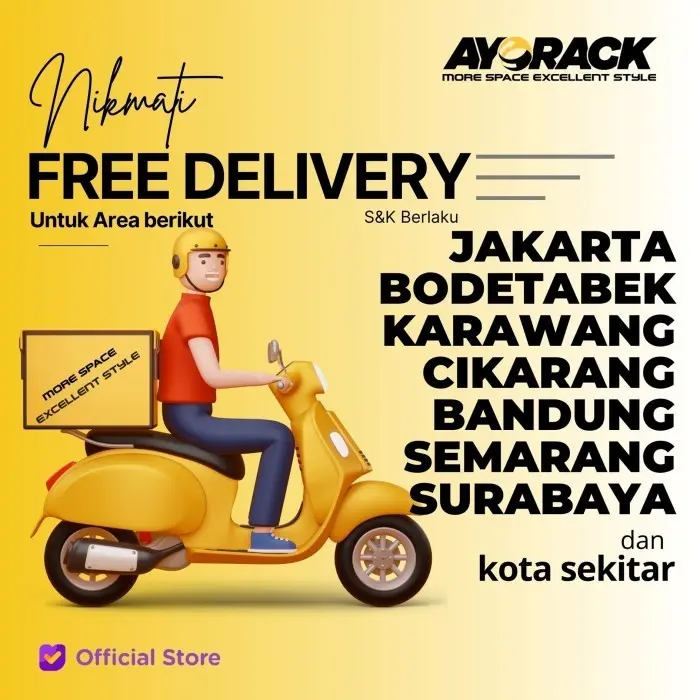 RAK GUDANG BESI GT RACK GT210 PRO – WAREHOUSE RACK 200KG TINGGI 4 SUSUN 2.5 METER LEBAR 40CM PANJANG 1M 3