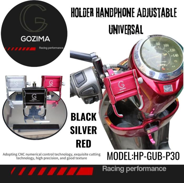 Gambar HOLDER HP MOTOR PCX 160 150 ADV SCOOPY BREKET HANDPHONE FULL CNC - Silver dari Lestari Motor 2 Kota Administrasi Jakarta Barat Tokopedia