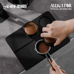 MHW-3 BOMBER Edge Coffee Tamper Silicone Pad 2 Hole | Tatakan Alas Porta Silikon Karet Tamping Espresso Kopi