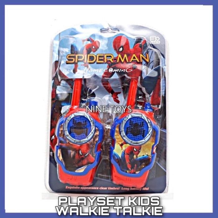 MAINAN WALKIE TALKIE SPIDERMAN SET / MAINAN ANAK WALIKE TALKIE HT 0
