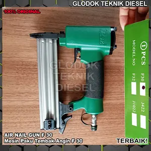Mesin Air Nailer Gun F30 Alat Paku Tembak Lurus Tembok Beton Angin Kompresor Concrete Staples Nail Gun F 30 Original Terbaik
