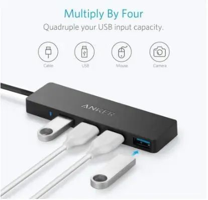 Anker USB Hub Extension 4-Port USB 3.0 Ultra Slim - A7516 Original Garansi Resmi 4