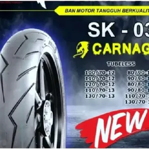 Ban Primaax Tubles SK 03 CARNAGE SK03 SK-03 70/90-14 80/90-14 90/90-14 110/80-14 140/70-14 70/90-17 80/80-17 90/80-17 100/80-17 110/70-17 120/70-17 130/70-17 140/70-17 100/70-12 110/70-12 120/70-12 100/90-12 110/90-12 110/70-13 130/70-13