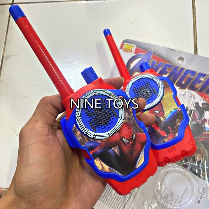 MAINAN WALKIE TALKIE SPIDERMAN SET / MAINAN ANAK WALIKE TALKIE HT 2