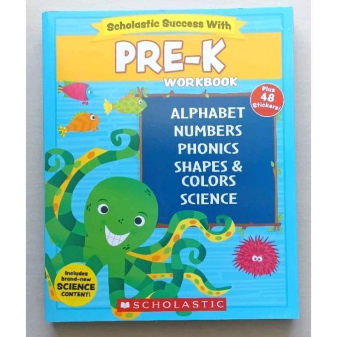 Jual Scholastic Success with Pre-Kindergarten Pre-K Workbook
