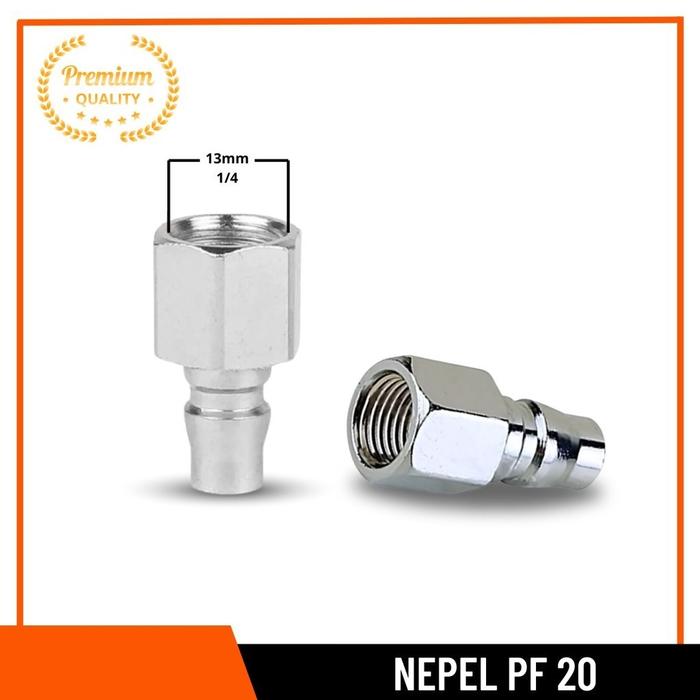 Gambar Nepel PF 20 Penyambung Selang Kompresor Coupler Sambungan Nepel PF20 dari perkakasindoofficial Kota Surabaya Tokopedia
