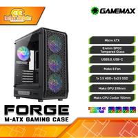 Gambar CASING GAMEMAX FORGE mATX - Mid Tower mATX Case Tempered Glass (Free 4x RGB Fan) dari Techno Computer Bali Kota Denpasar 1 Tokopedia