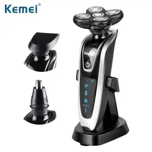 BISA INSTANT Alat Cukur Cukuran Elektrik 3in1 1Set Jenggot Kumis Rambut Bulu Hidung Badan Portable Tanpa Kabel Bisa Di Cas Electric Clipper Shaver Trimmer Razor 3in1 1Set Beard Mustache Body Nose Hair Portable Cordless Stand Rechargeable Battery Ke